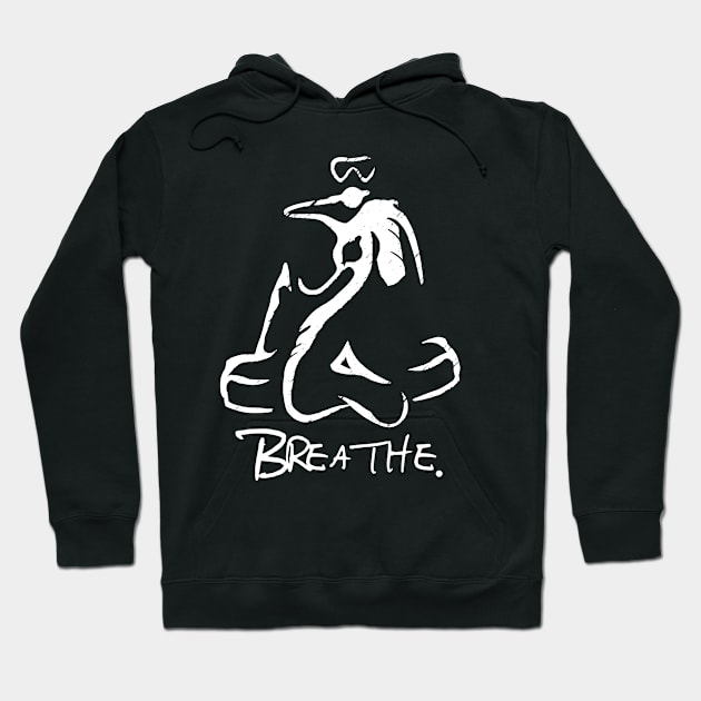 Breathe (white) Hoodie by Lonely_Busker89